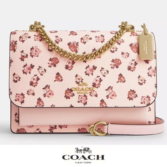 🌸 Coach Klare Crossbody Bag With Rose Print - Picture 1 of 10